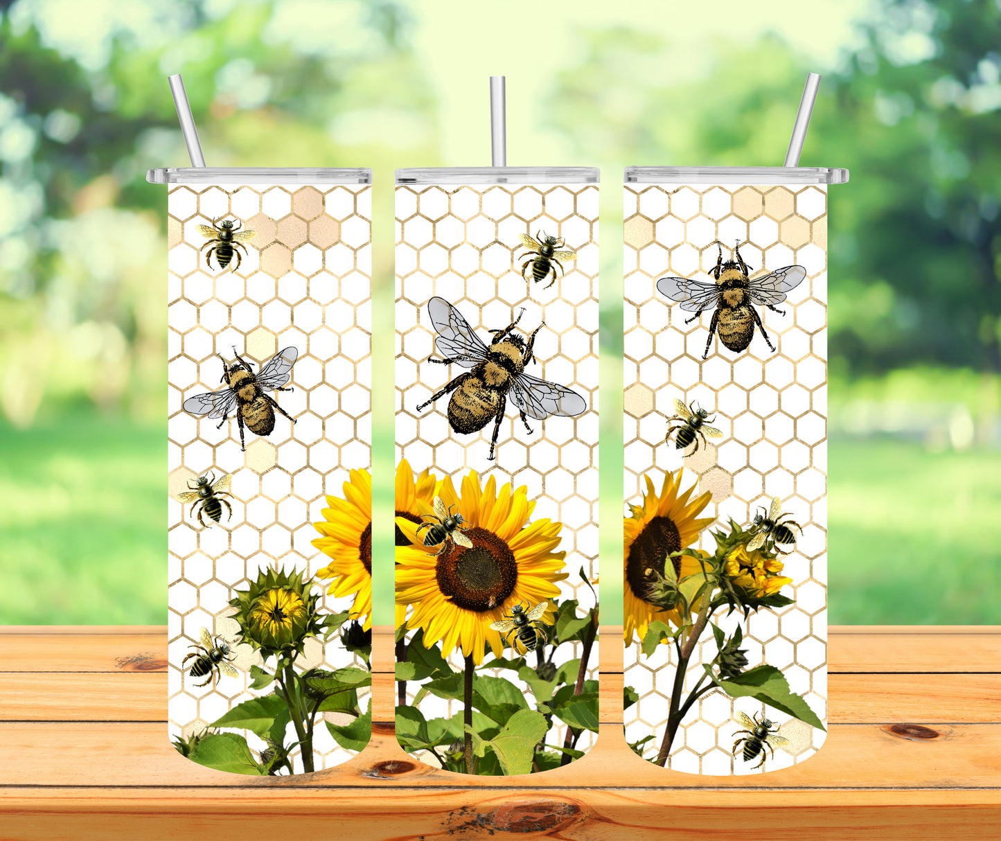 Bees & Sunflowers Tumbler