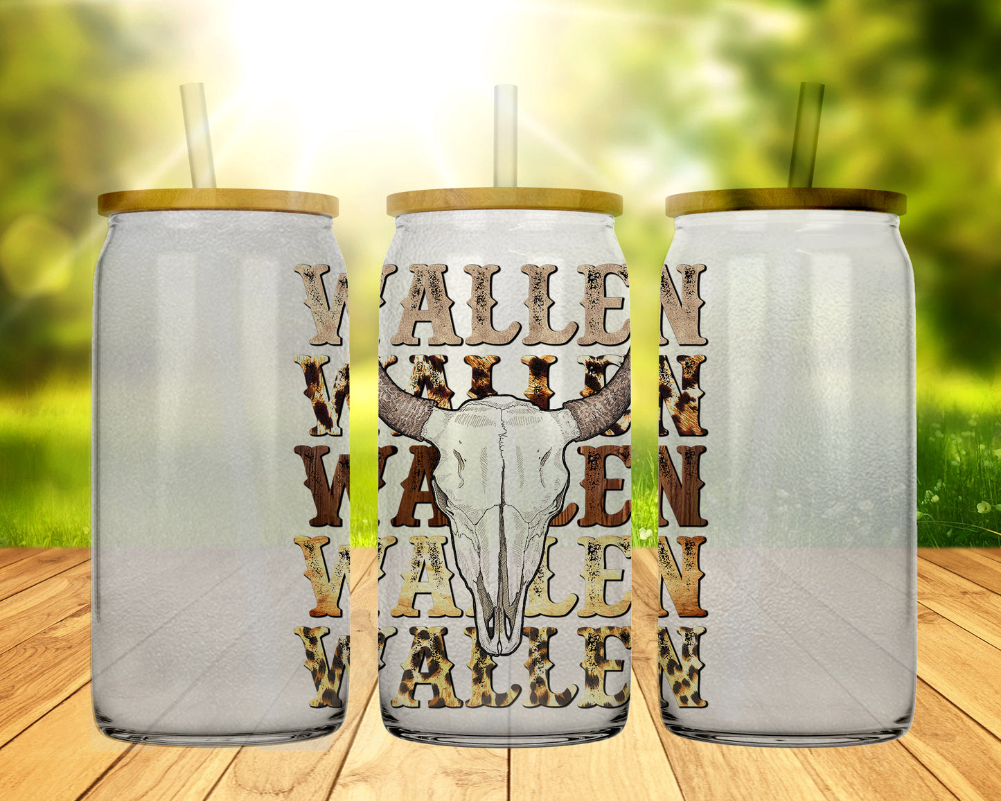 16 oz Glass Can Wallen