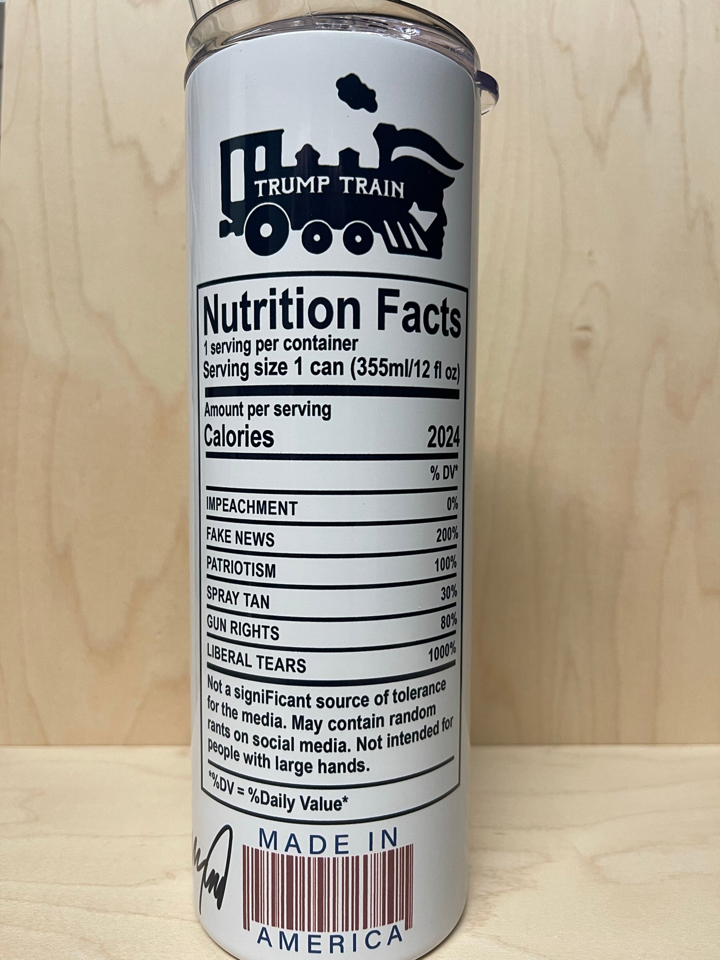 DT Nutritional Facts Tumbler