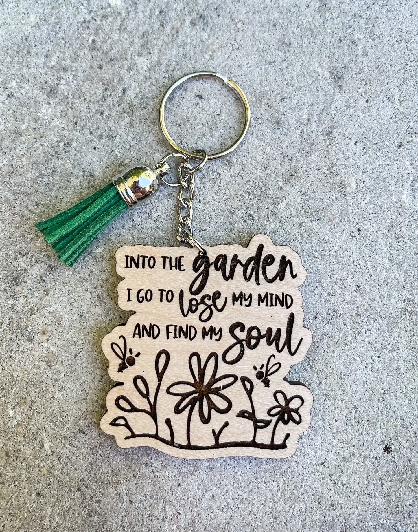 Into the Garden Key Chain with Tassel