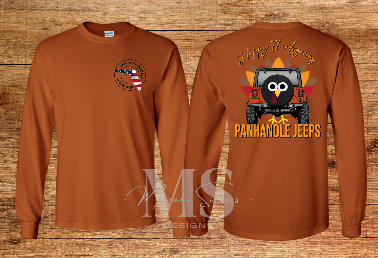 Panhandle Jeeps Thanksgiving Tee