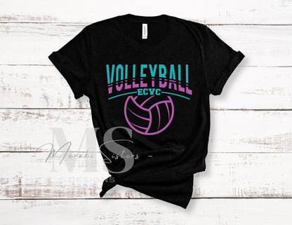 Emerald Coast Volleyball Club Tee (Design 3)
