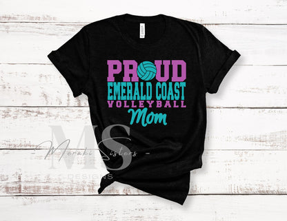 Emerald Coast Volleyball Club Tee (Design 5)