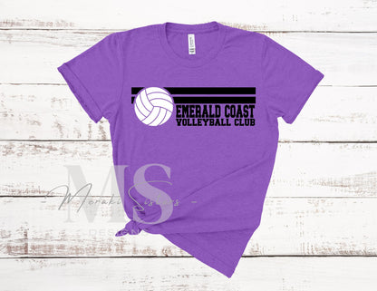 Emerald Coast Volleyball Club Tee (Design 6)