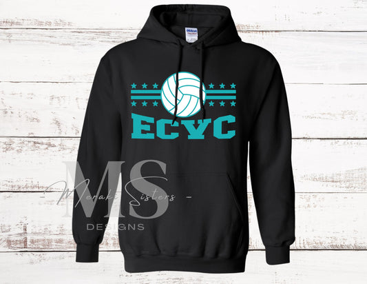 Emerald Coast Volleyball Club Tee (Design 8)
