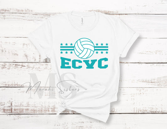 Emerald Coast Volleyball Club Tee (Design 12)