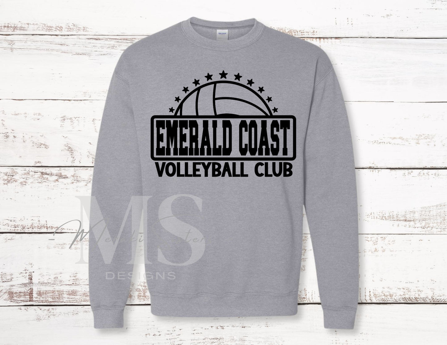 Emerald Coast Volleyball Club Crewneck (Design 2)