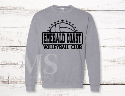 Emerald Coast Volleyball Club Crewneck (Design 2)