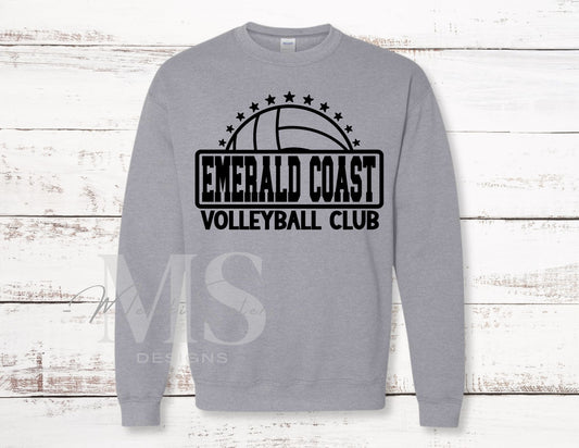 Emerald Coast Volleyball Club Crewneck (Design 2)