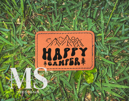 Happy Camper Engraved Patch