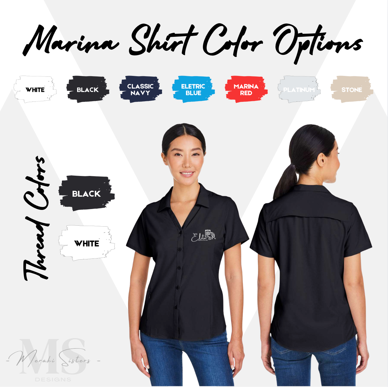 Elite Medical Billing Women's Marina Shirt Embroidered