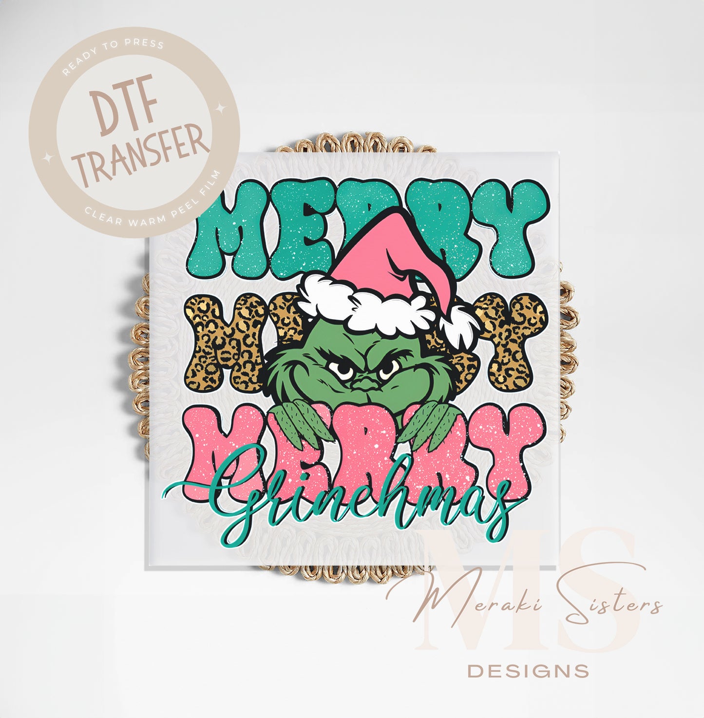 Triple Merry G-Mas DTF Transfer