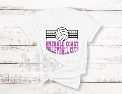 Emerald Coast Volleyball Club Tee (Design 1)