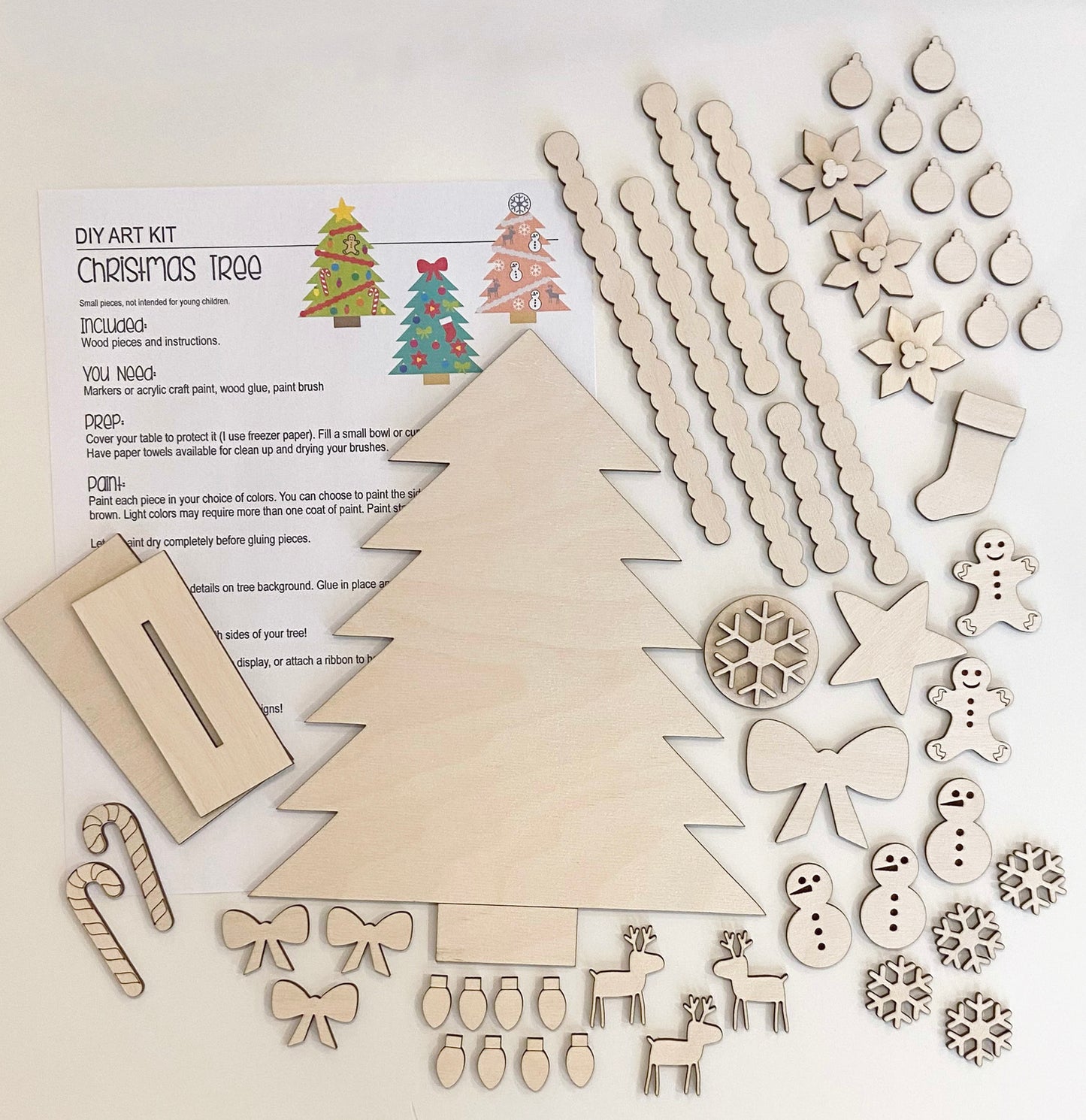 Wood Christmas Tree DIY (NO Paint)
