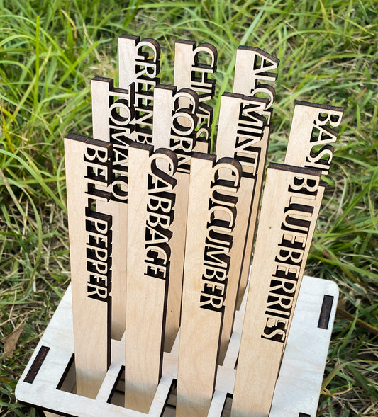 Wood Garden Markers