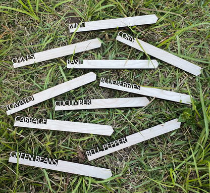 Wood Garden Markers