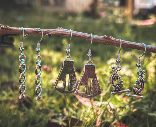 Science Dangle Earrings (Set of 3)