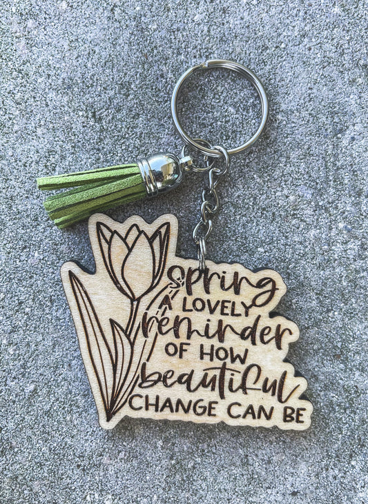 Spring A Lovely Reminder Key Chain with Tassel