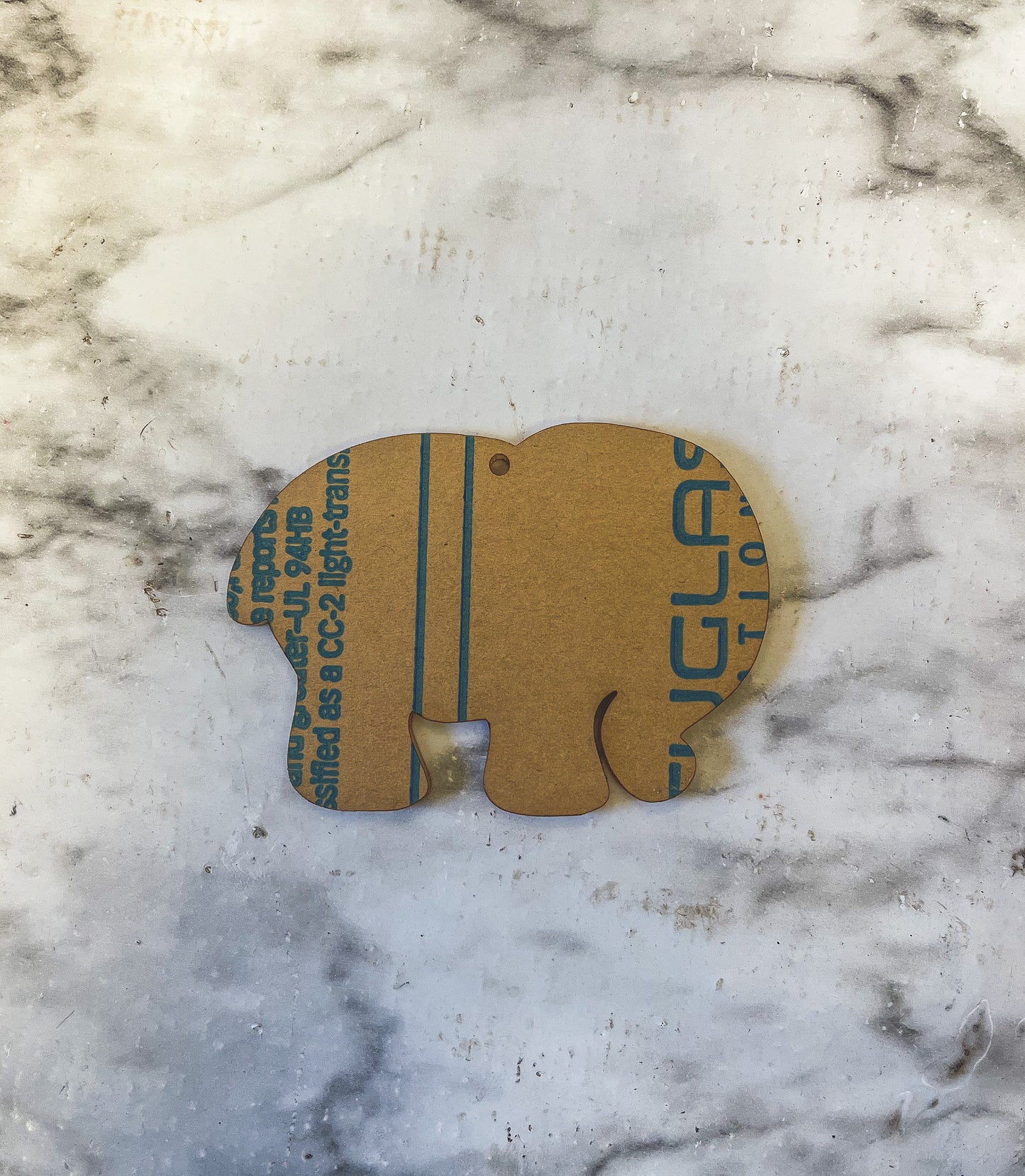 Clear Acrylic Elephant