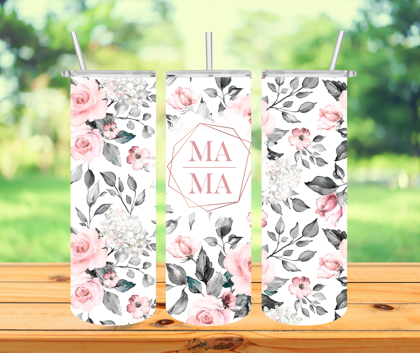 Floral MAMA Tumbler