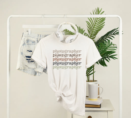 Stacked Photographer Tee