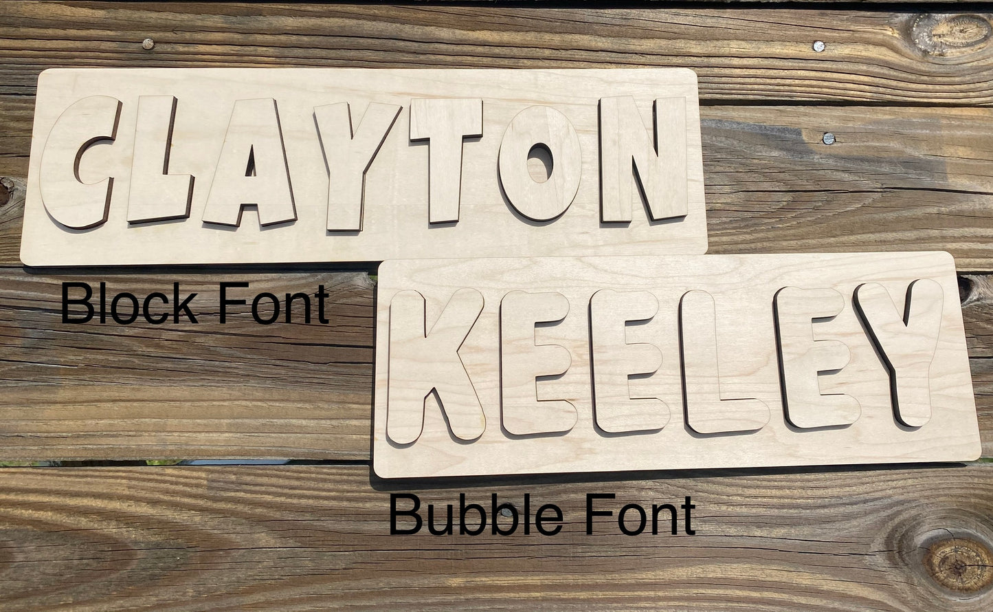 Single Line Single Name Puzzle