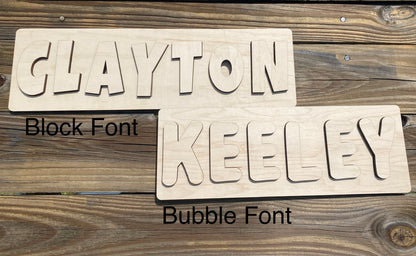 Single Line Single Name Puzzle