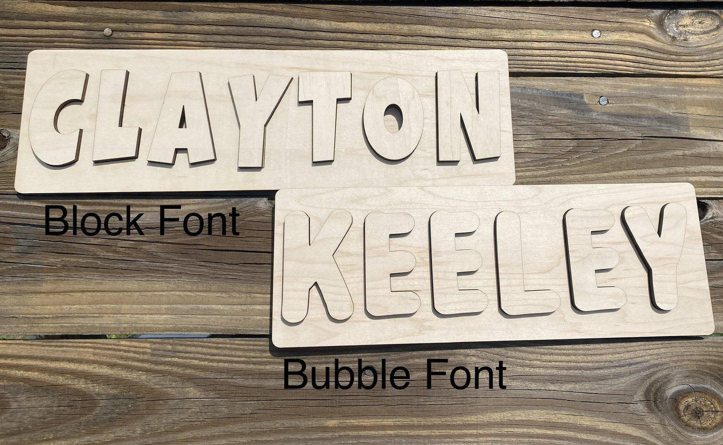 Double Line Double Name Puzzle