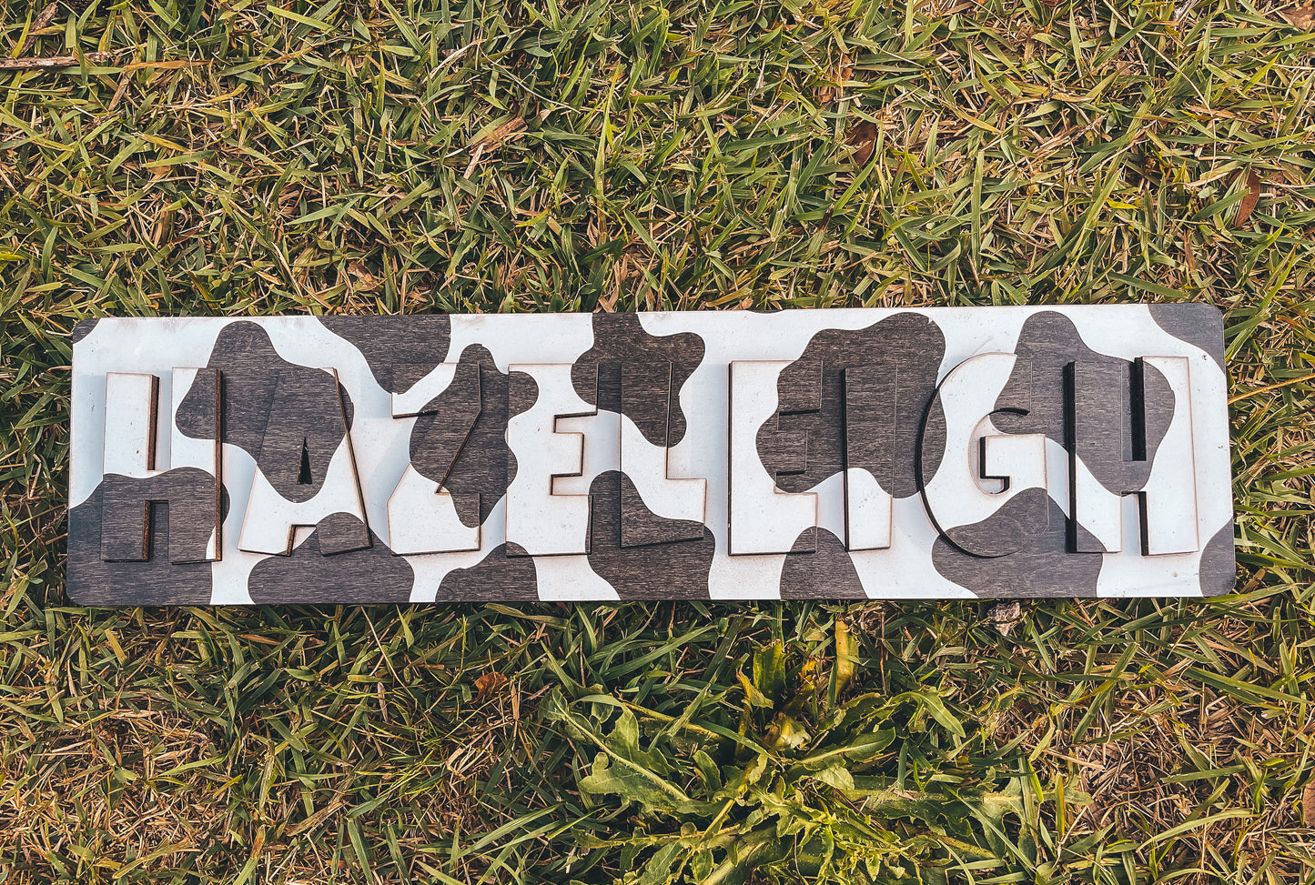 Single Line Single Name Cow Puzzle