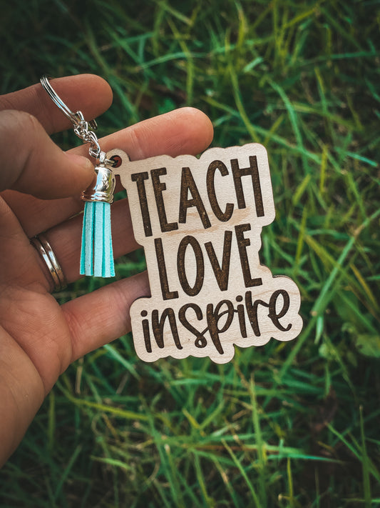 Teacher Key Chain with Tassel