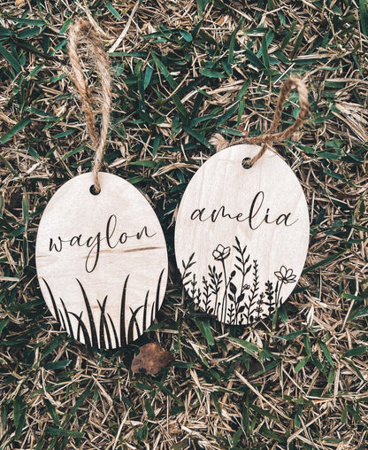 Oval Easter Basket Charm