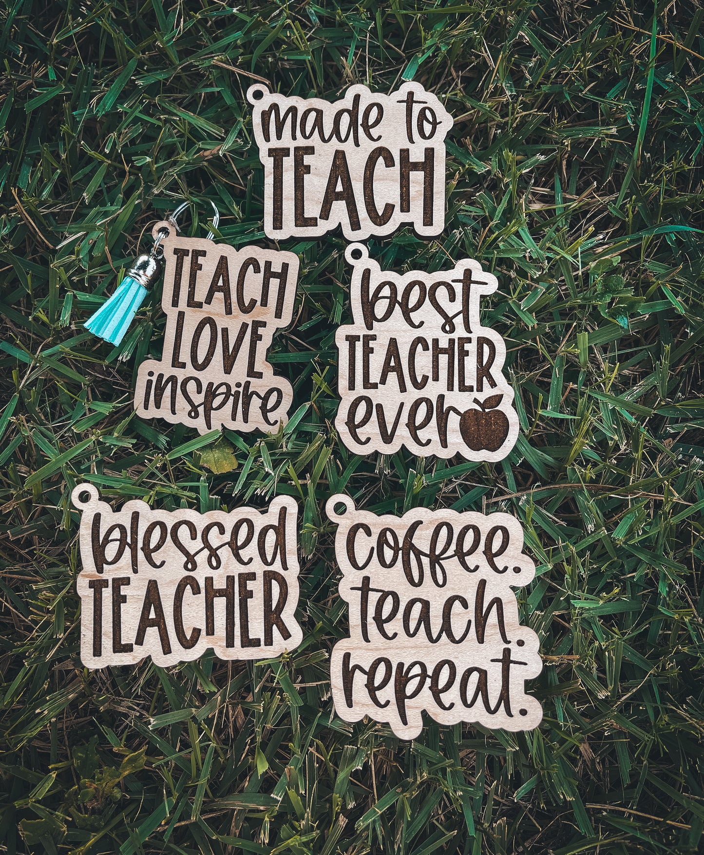 Teacher Key Chain with Tassel