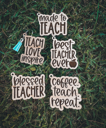 Teacher Key Chain with Tassel