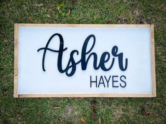 Oversized Nursery Sign