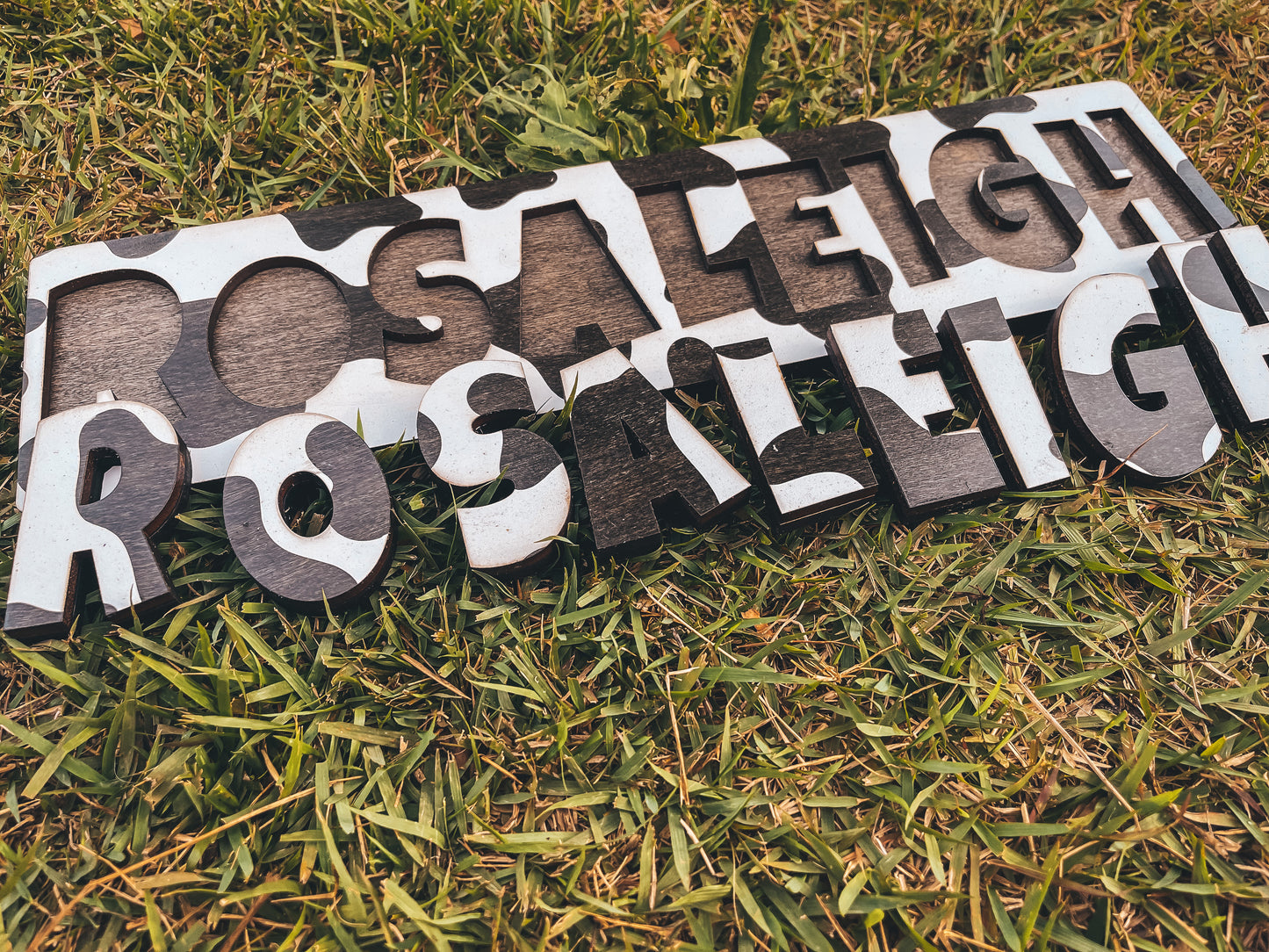 Single Line Single Name Cow Puzzle