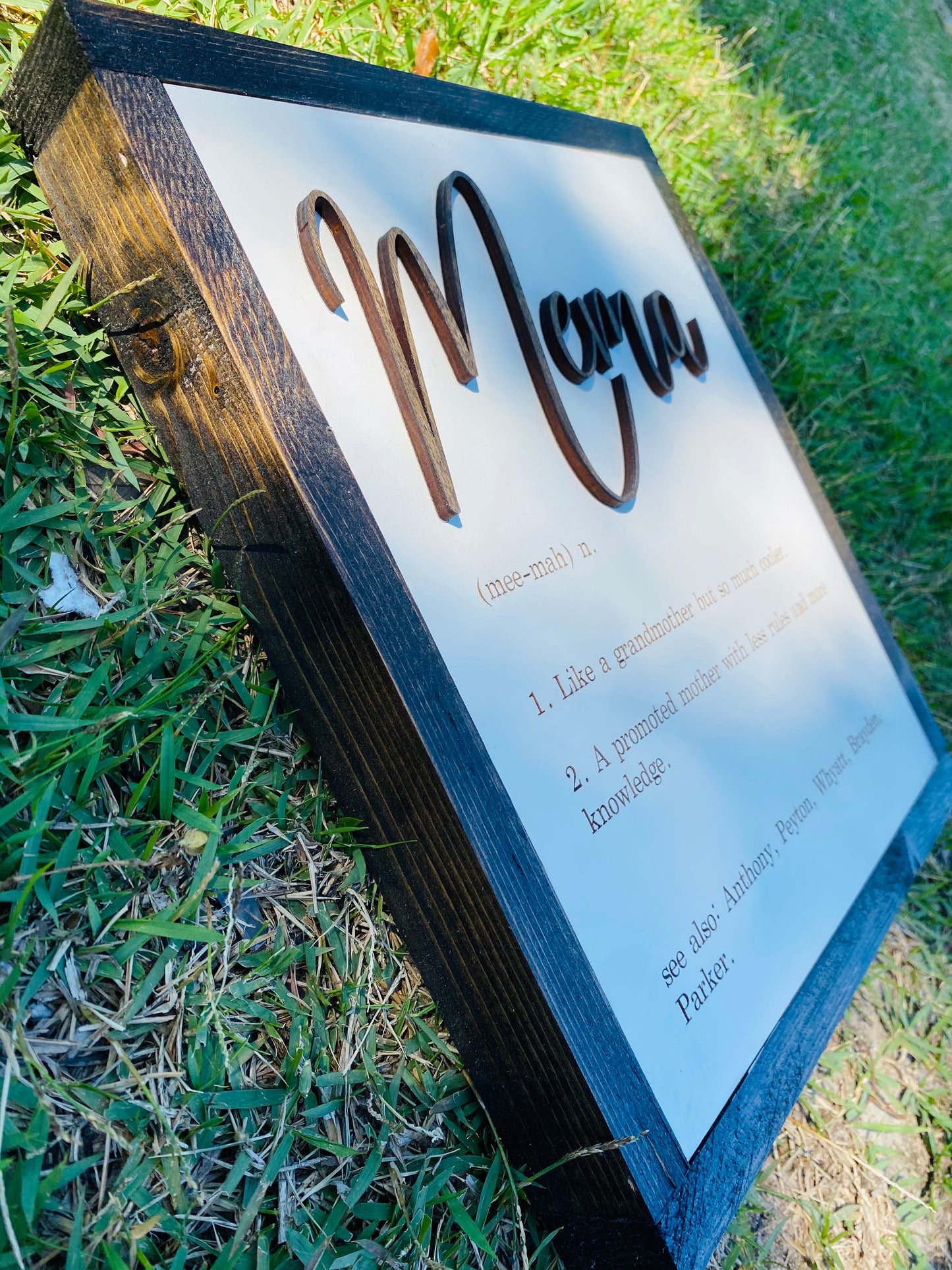 Grandmother Definition Sign