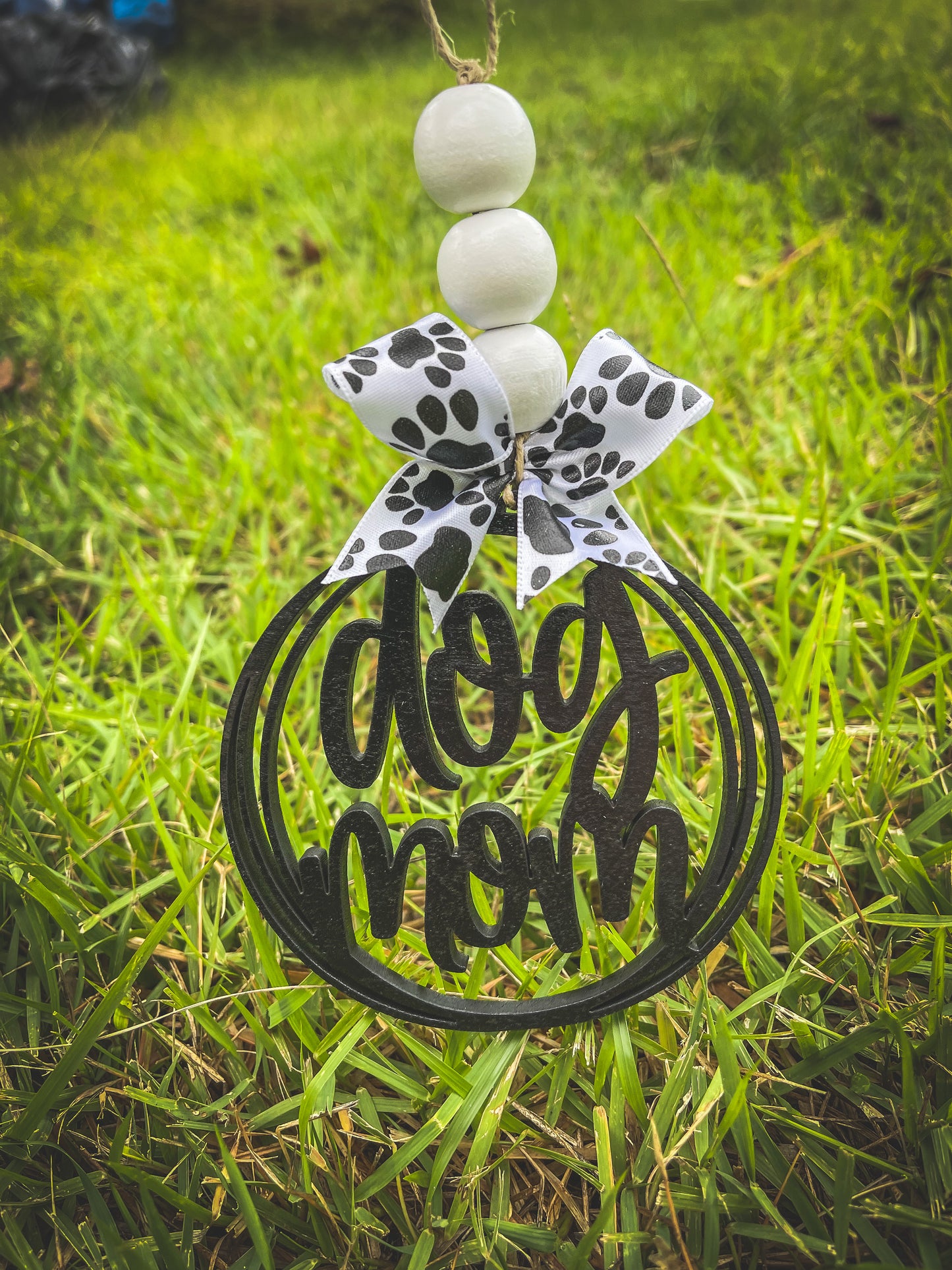 Dog Mom Car Charm