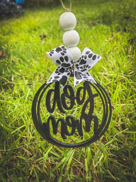 Dog Mom Car Charm