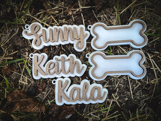 Double Layer Stocking Name Charm