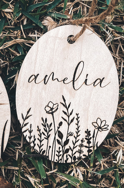 Oval Easter Basket Charm