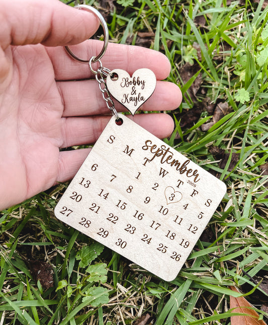 Anniversary Calendar Key Chain