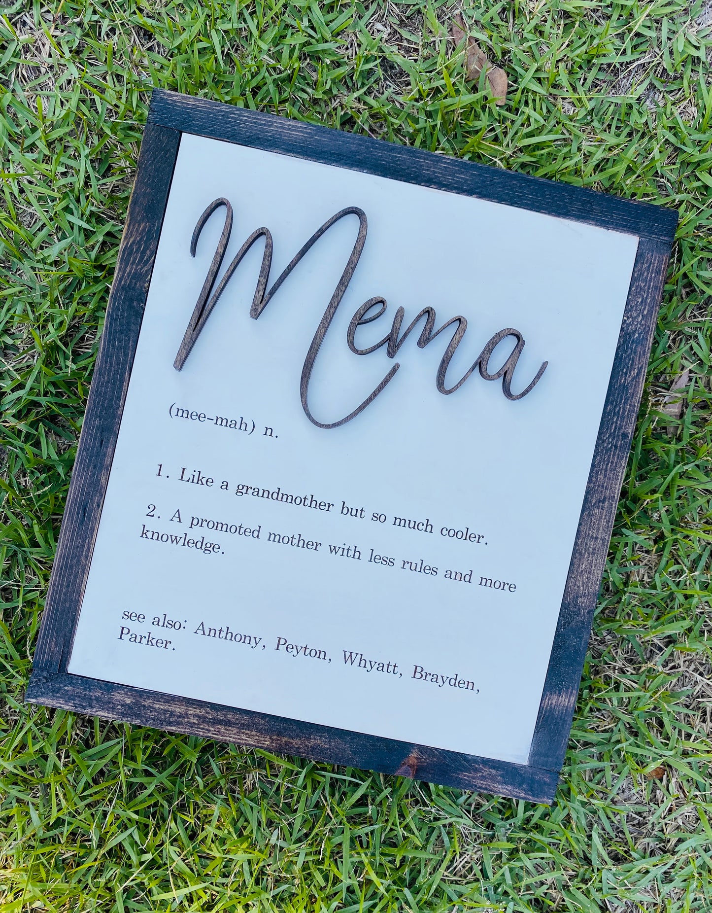 Grandmother Definition Sign