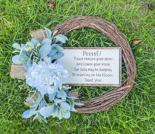 Psssst Floral Wreath