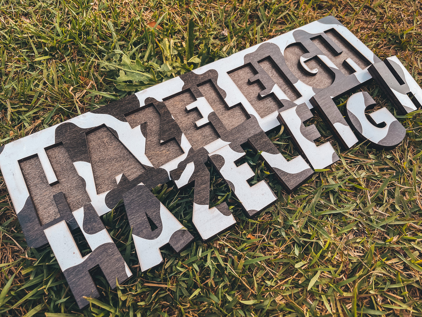 Single Line Single Name Cow Puzzle